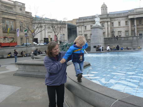 After walking through the park we headed to Trafalgar Square