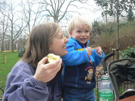Our friend, Anna Whitehouse & son Joshua came up to London for the day