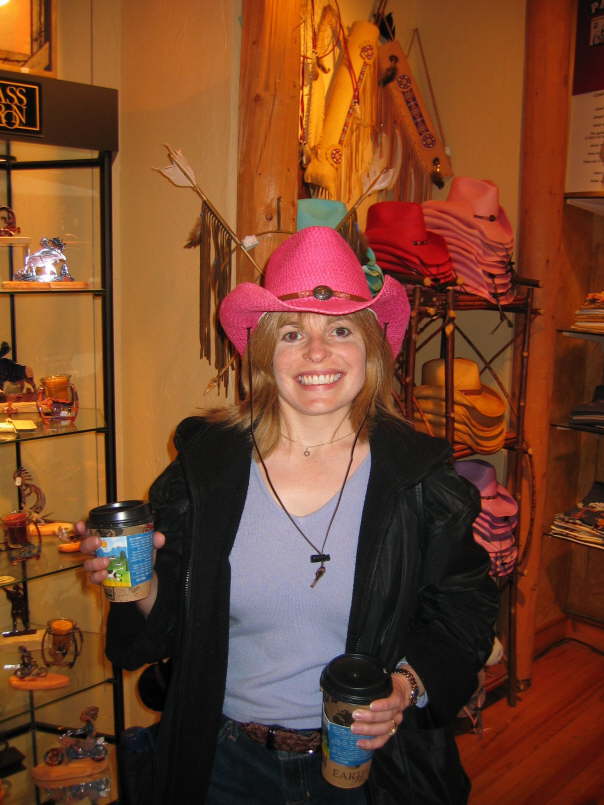 Cass in cowboy hat