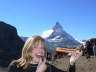 Eating Toblerone at Matterhorn