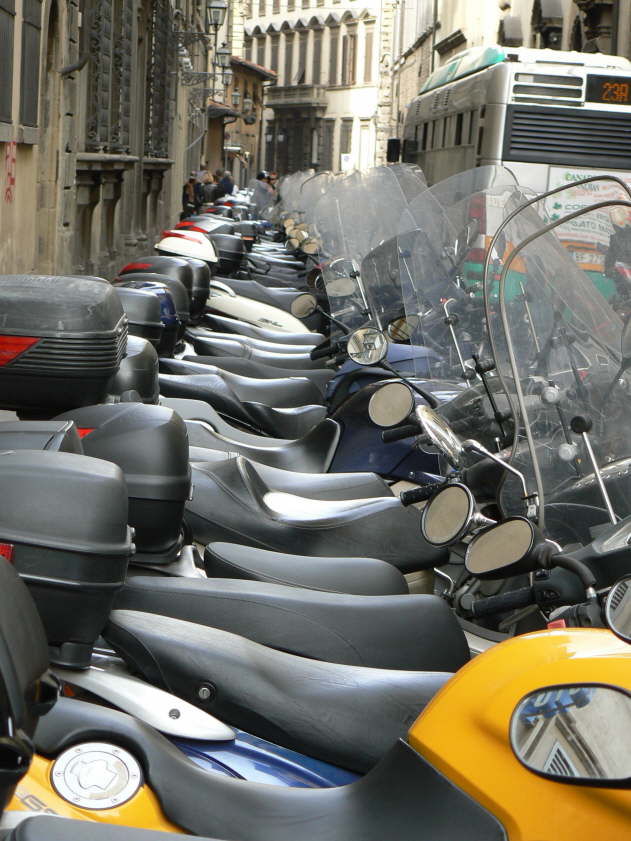 MANY motorbikes