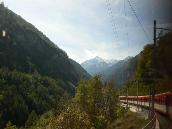 ... abound on the train ride to and from Zermatt...