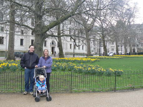 With Anna & Josh in St James park